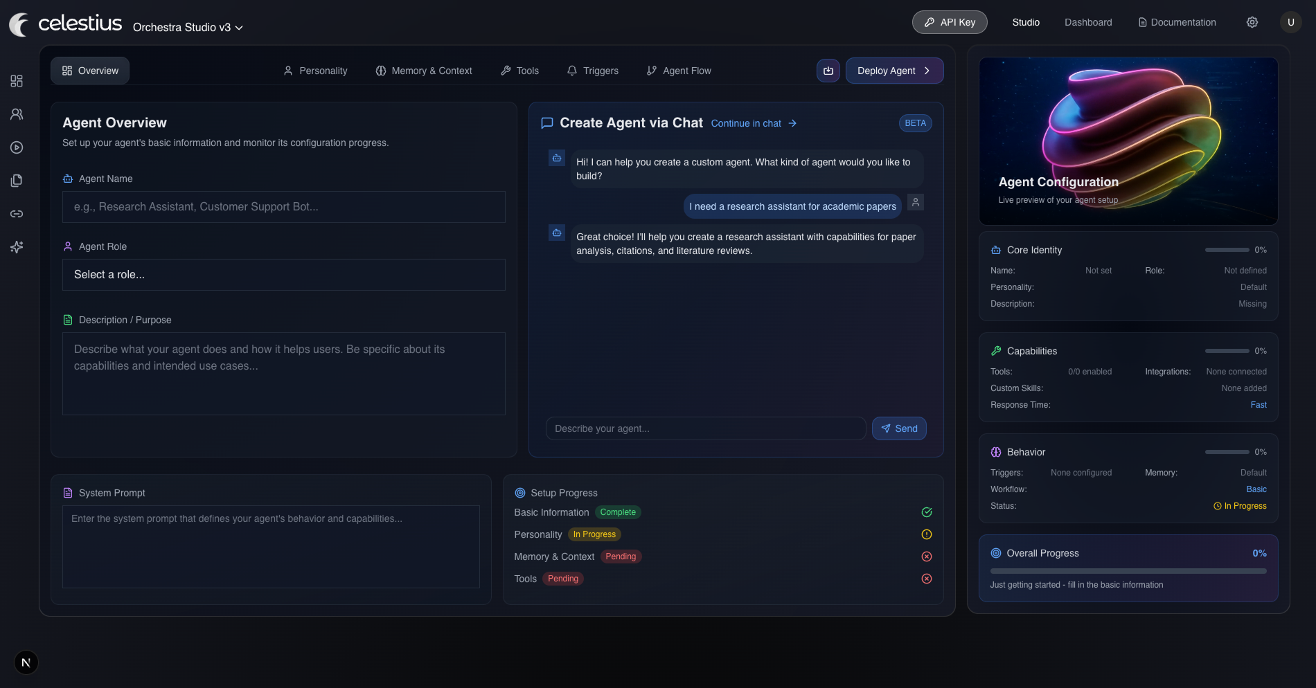 build screen